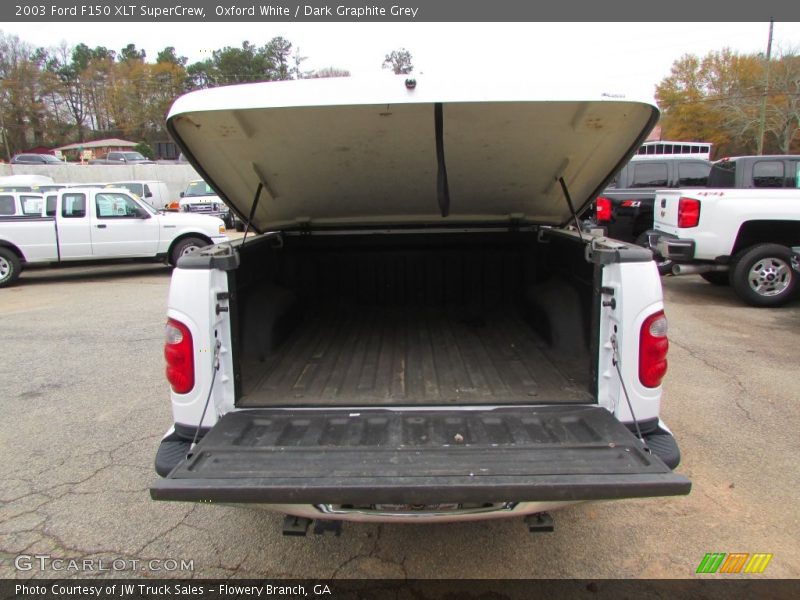 Oxford White / Dark Graphite Grey 2003 Ford F150 XLT SuperCrew