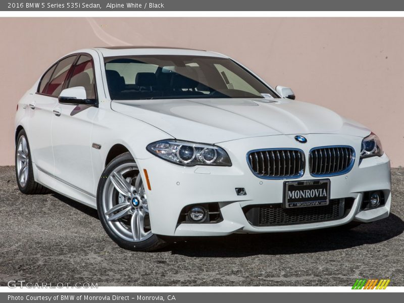Alpine White / Black 2016 BMW 5 Series 535i Sedan