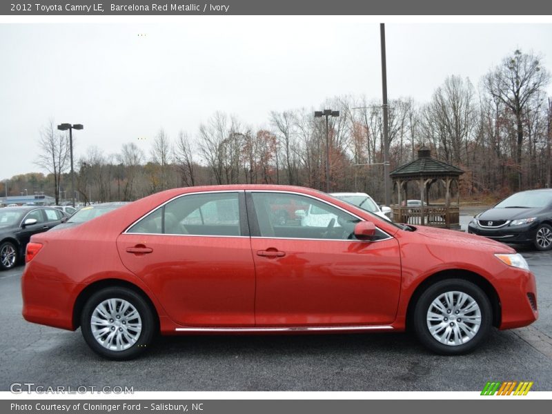 Barcelona Red Metallic / Ivory 2012 Toyota Camry LE