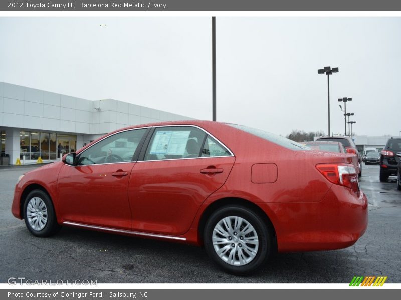 Barcelona Red Metallic / Ivory 2012 Toyota Camry LE