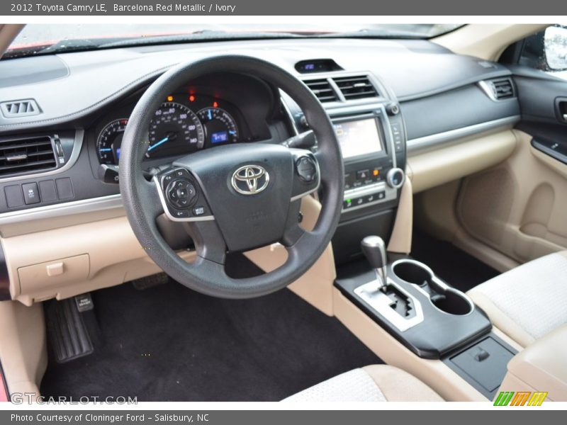 Barcelona Red Metallic / Ivory 2012 Toyota Camry LE