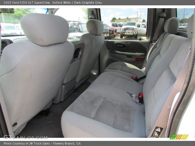 Oxford White / Dark Graphite Grey 2003 Ford F150 XLT SuperCrew