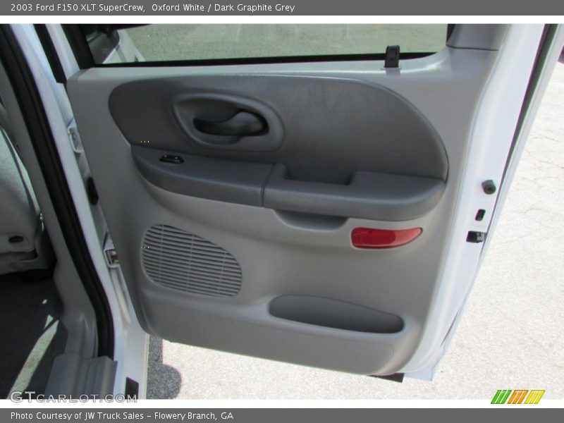 Oxford White / Dark Graphite Grey 2003 Ford F150 XLT SuperCrew
