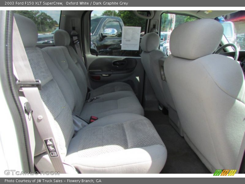 Oxford White / Dark Graphite Grey 2003 Ford F150 XLT SuperCrew