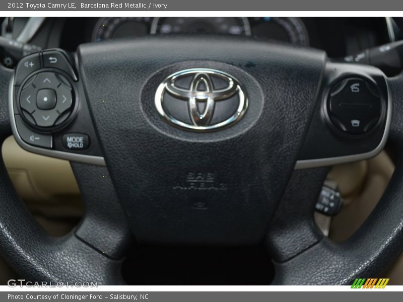Barcelona Red Metallic / Ivory 2012 Toyota Camry LE