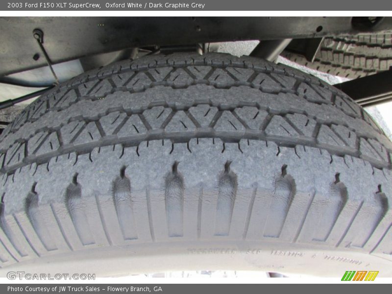 Oxford White / Dark Graphite Grey 2003 Ford F150 XLT SuperCrew