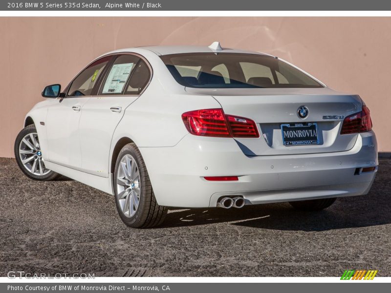 Alpine White / Black 2016 BMW 5 Series 535d Sedan