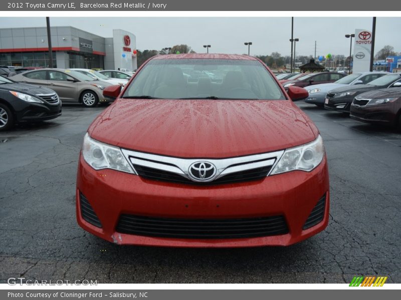 Barcelona Red Metallic / Ivory 2012 Toyota Camry LE