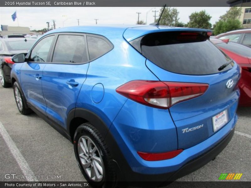 Caribbean Blue / Black 2016 Hyundai Tucson SE
