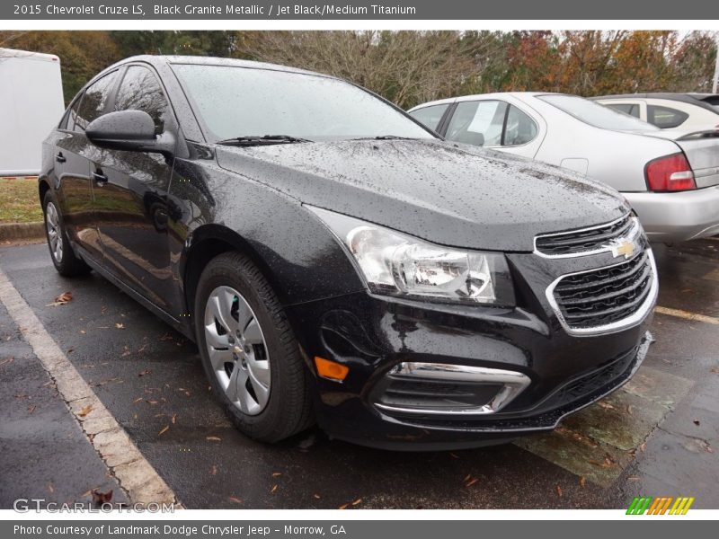 Black Granite Metallic / Jet Black/Medium Titanium 2015 Chevrolet Cruze LS