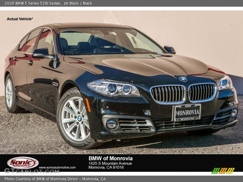 Jet Black / Black 2016 BMW 5 Series 528i Sedan