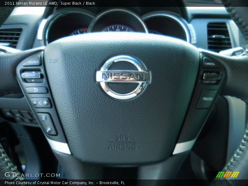 Super Black / Black 2011 Nissan Murano LE AWD