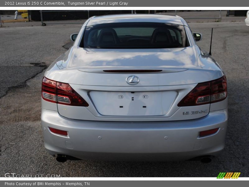 Tungsten Silver Pearl / Light Gray 2012 Lexus IS 250 C Convertible