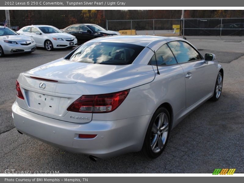 Tungsten Silver Pearl / Light Gray 2012 Lexus IS 250 C Convertible