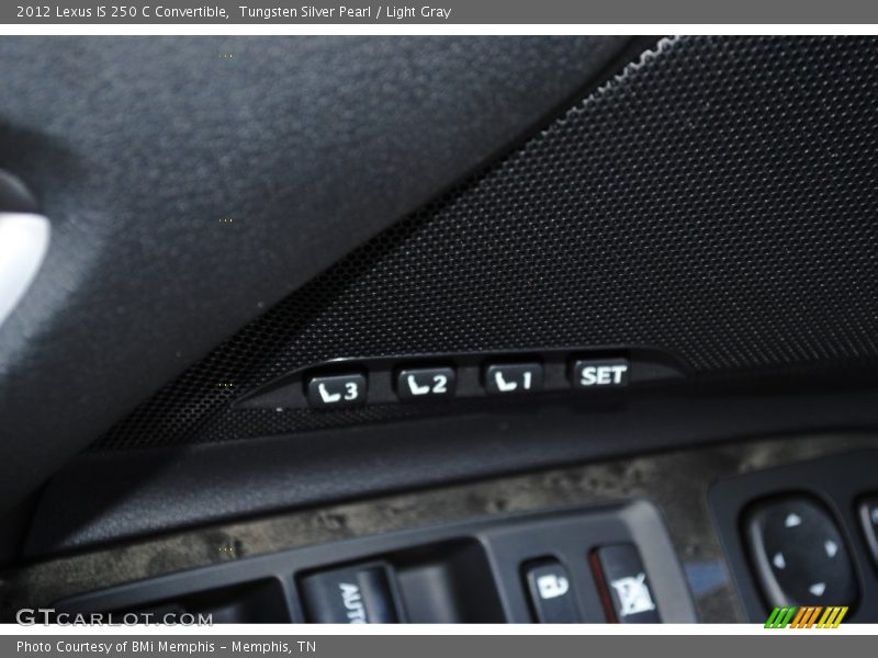 Tungsten Silver Pearl / Light Gray 2012 Lexus IS 250 C Convertible