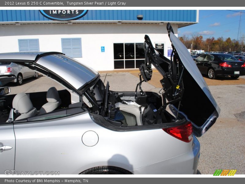 Tungsten Silver Pearl / Light Gray 2012 Lexus IS 250 C Convertible