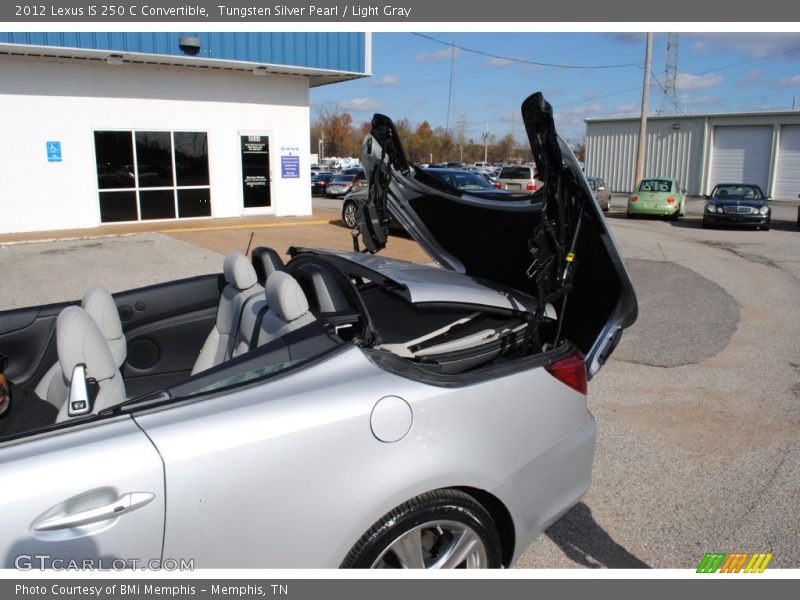 Tungsten Silver Pearl / Light Gray 2012 Lexus IS 250 C Convertible