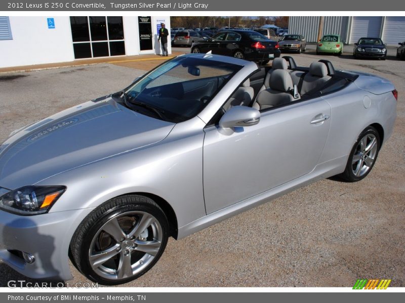 Tungsten Silver Pearl / Light Gray 2012 Lexus IS 250 C Convertible