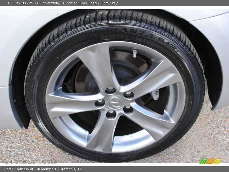 Tungsten Silver Pearl / Light Gray 2012 Lexus IS 250 C Convertible