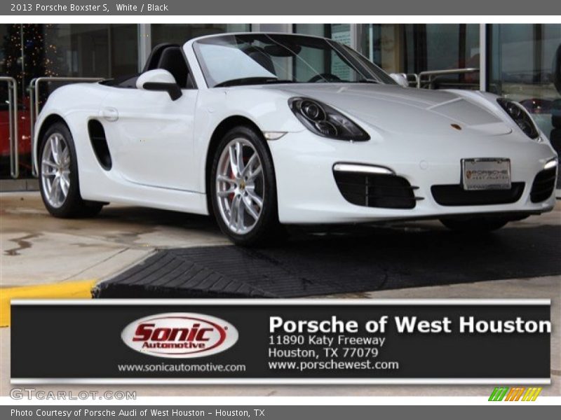 White / Black 2013 Porsche Boxster S