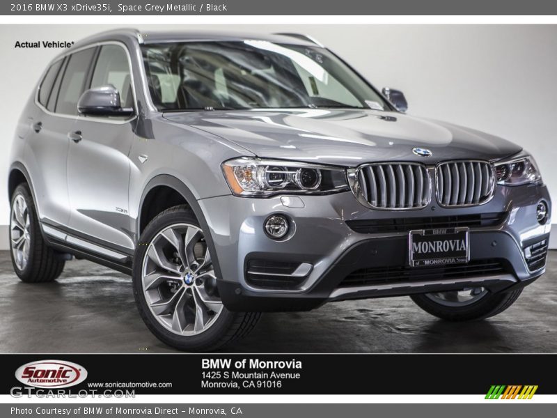 Space Grey Metallic / Black 2016 BMW X3 xDrive35i
