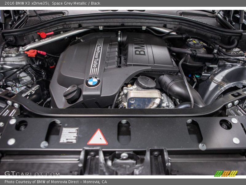 Space Grey Metallic / Black 2016 BMW X3 xDrive35i