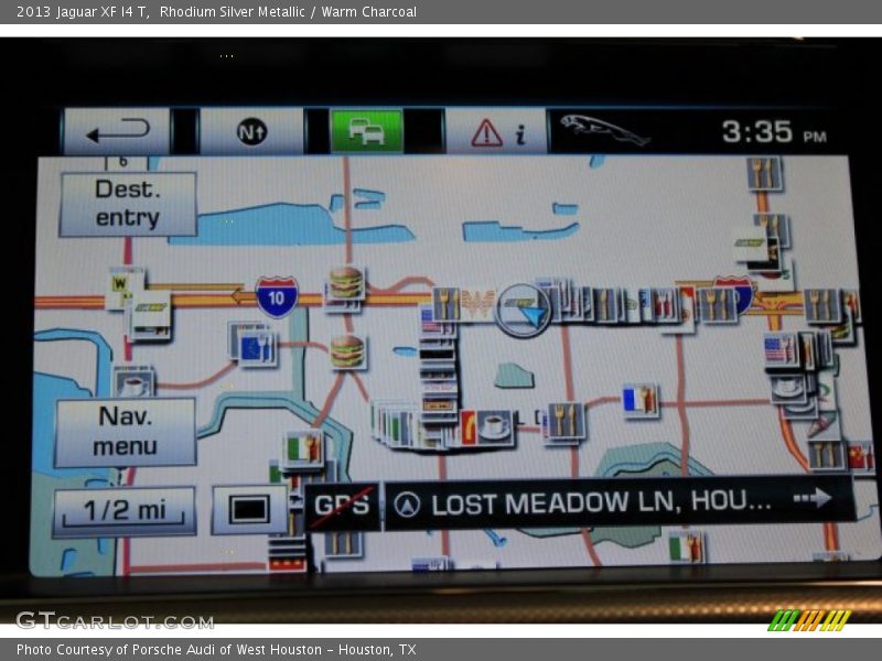 Rhodium Silver Metallic / Warm Charcoal 2013 Jaguar XF I4 T