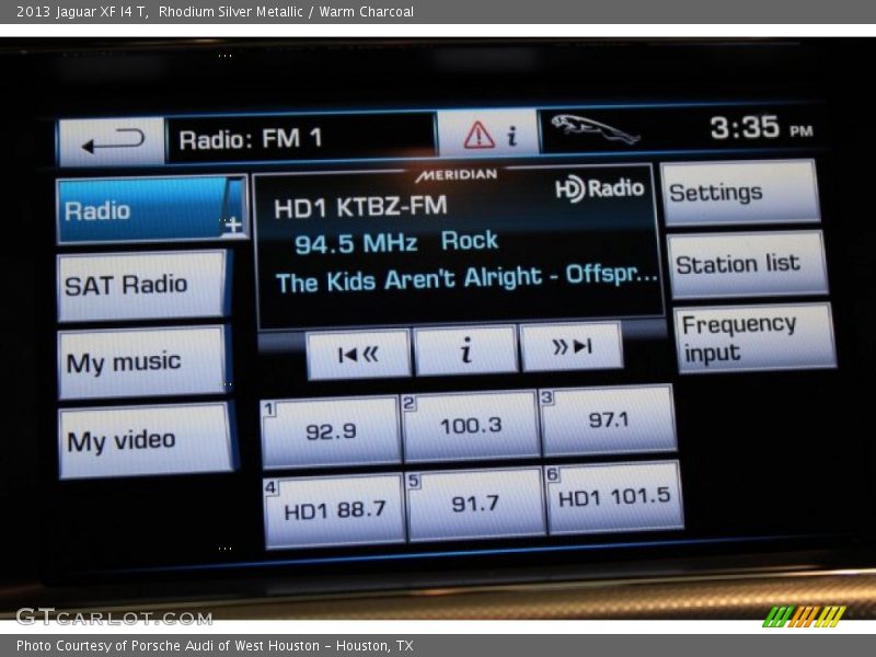 Rhodium Silver Metallic / Warm Charcoal 2013 Jaguar XF I4 T