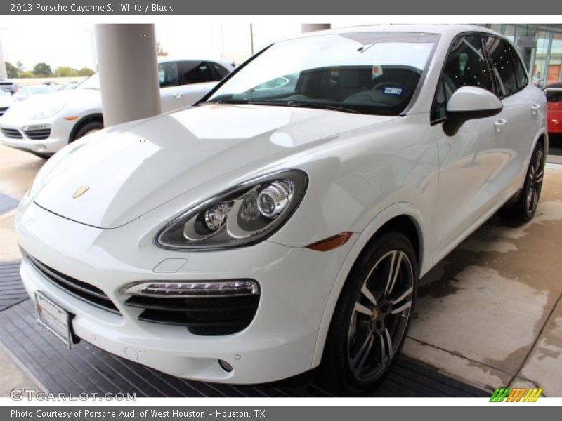 White / Black 2013 Porsche Cayenne S