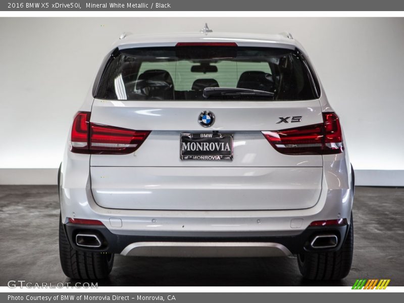 Mineral White Metallic / Black 2016 BMW X5 xDrive50i