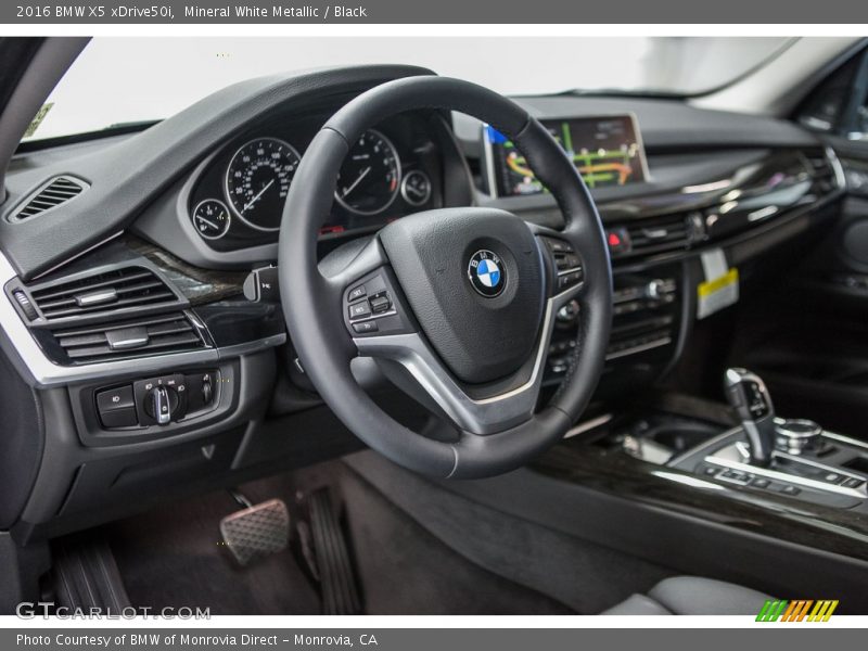 Mineral White Metallic / Black 2016 BMW X5 xDrive50i