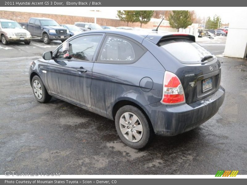 Ebony Black / Black 2011 Hyundai Accent GS 3 Door