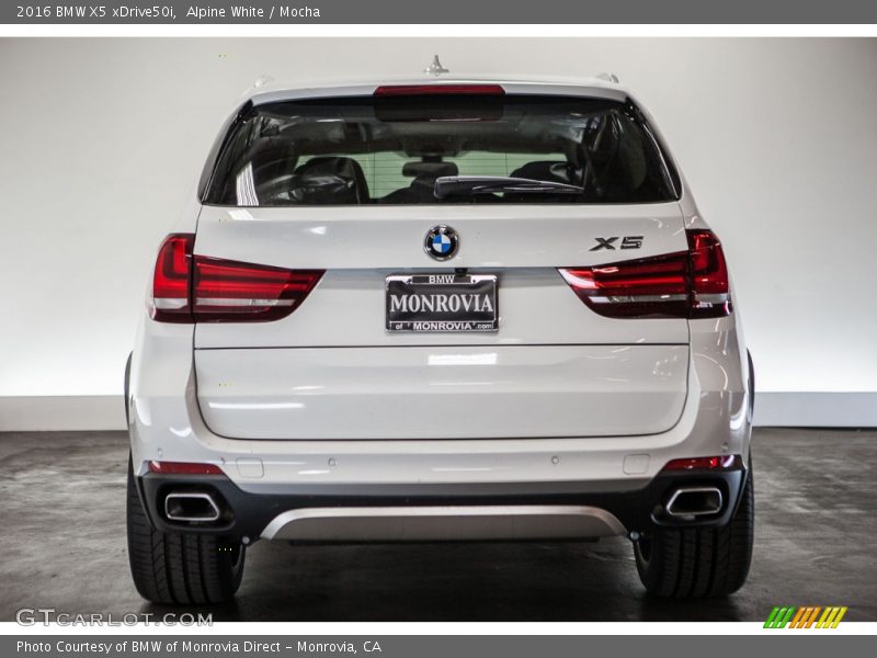 Alpine White / Mocha 2016 BMW X5 xDrive50i