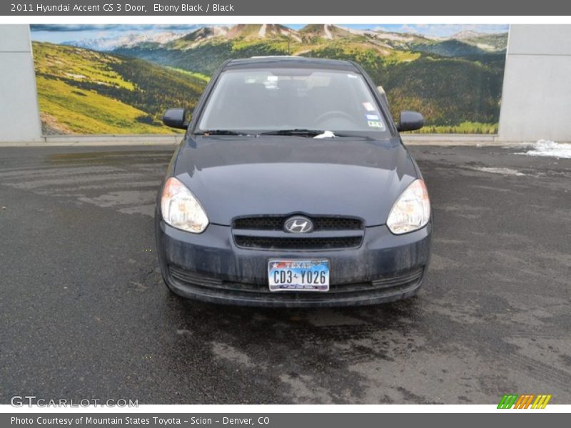Ebony Black / Black 2011 Hyundai Accent GS 3 Door