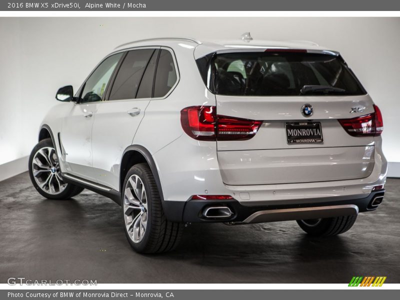 Alpine White / Mocha 2016 BMW X5 xDrive50i