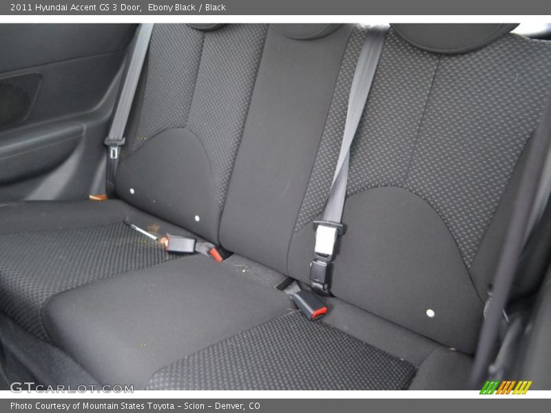 Ebony Black / Black 2011 Hyundai Accent GS 3 Door