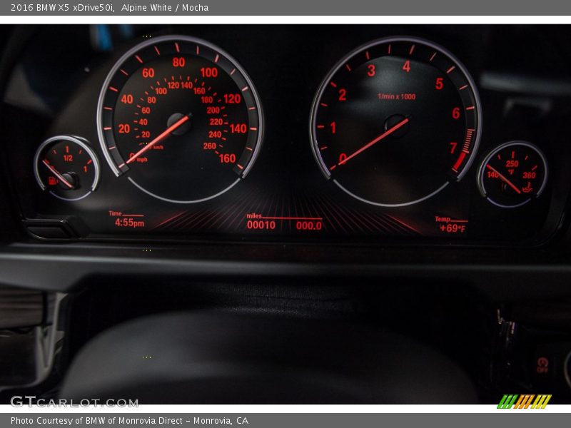 Alpine White / Mocha 2016 BMW X5 xDrive50i