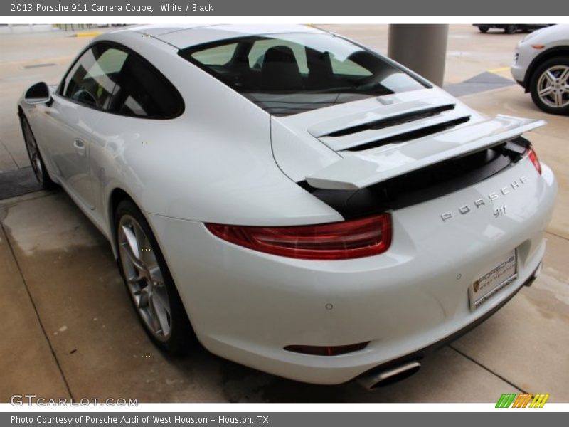 White / Black 2013 Porsche 911 Carrera Coupe