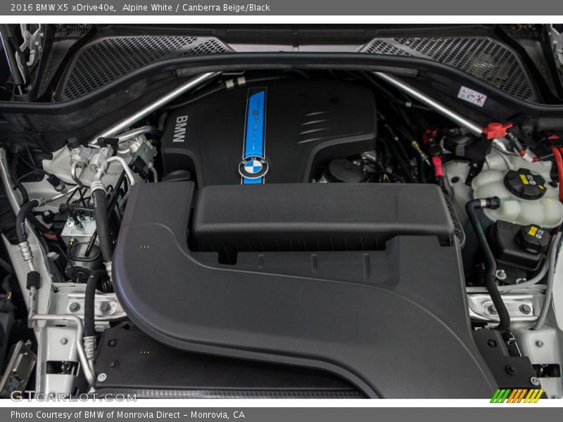  2016 X5 xDrive40e Engine - 2.0 Liter DI TwinPower Turbocharged DOHC 16-Valve VVT 4 Cylinder Gasoline/eDrive Electric Hybrid