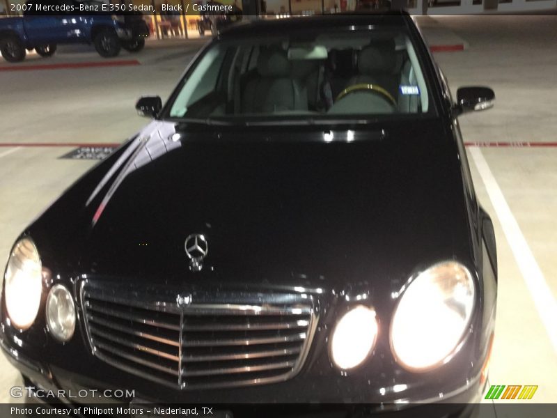 Black / Cashmere 2007 Mercedes-Benz E 350 Sedan