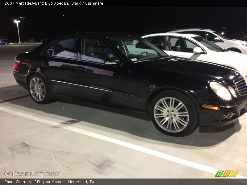 Black / Cashmere 2007 Mercedes-Benz E 350 Sedan