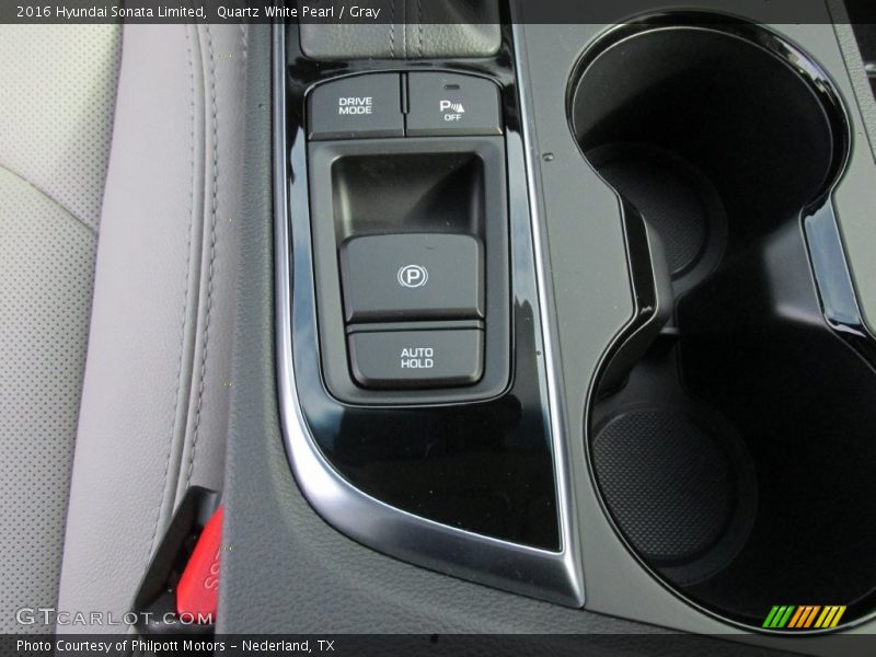 Quartz White Pearl / Gray 2016 Hyundai Sonata Limited