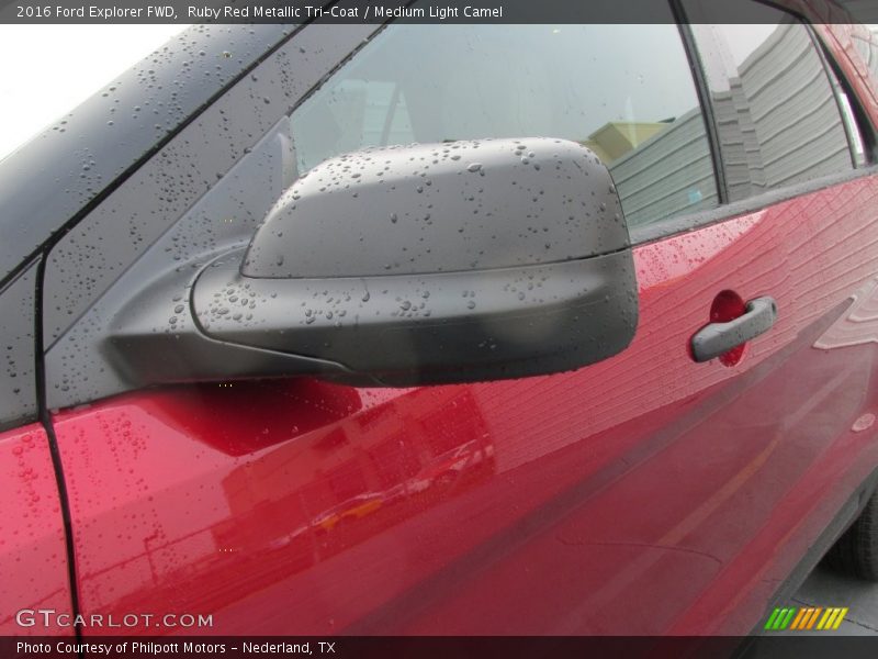 Ruby Red Metallic Tri-Coat / Medium Light Camel 2016 Ford Explorer FWD