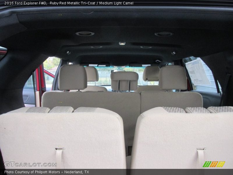 Ruby Red Metallic Tri-Coat / Medium Light Camel 2016 Ford Explorer FWD