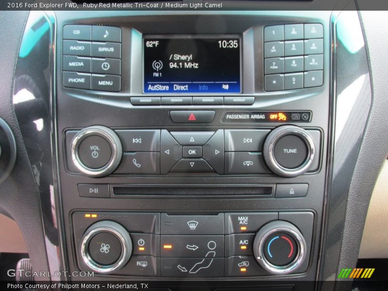 Controls of 2016 Explorer FWD