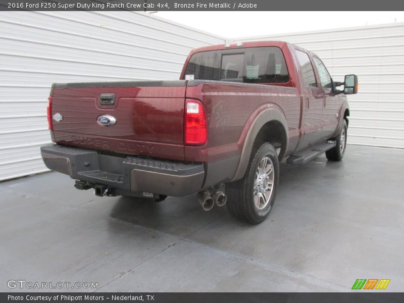 Bronze Fire Metallic / Adobe 2016 Ford F250 Super Duty King Ranch Crew Cab 4x4