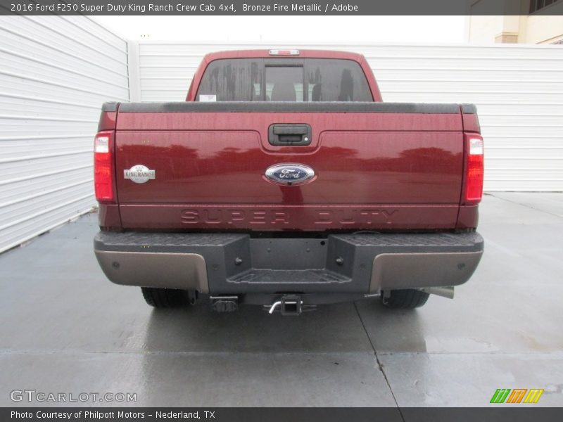 Bronze Fire Metallic / Adobe 2016 Ford F250 Super Duty King Ranch Crew Cab 4x4