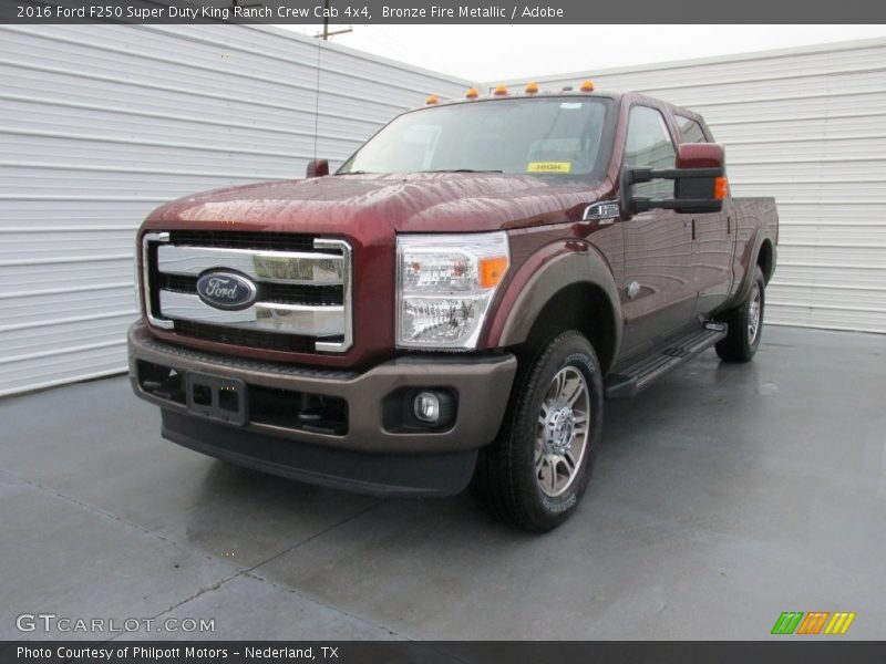 Bronze Fire Metallic / Adobe 2016 Ford F250 Super Duty King Ranch Crew Cab 4x4