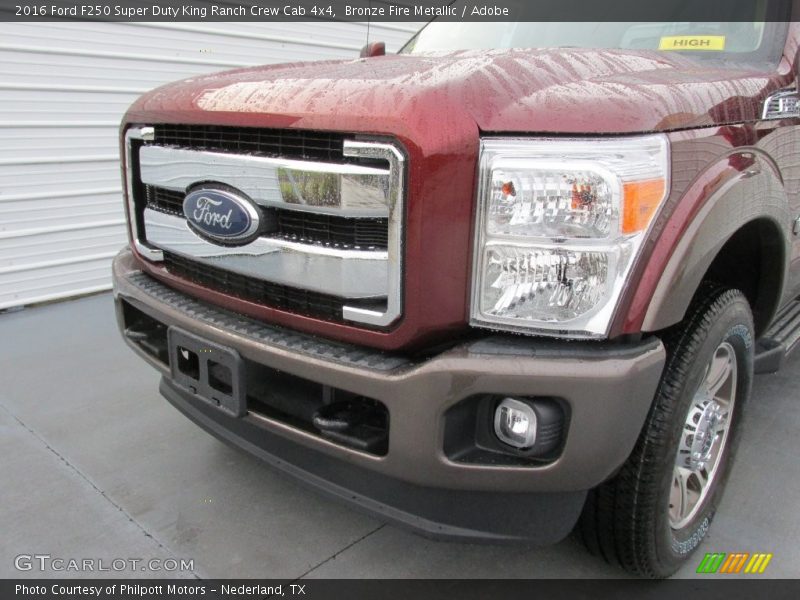 Bronze Fire Metallic / Adobe 2016 Ford F250 Super Duty King Ranch Crew Cab 4x4