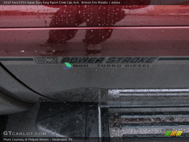 Bronze Fire Metallic / Adobe 2016 Ford F250 Super Duty King Ranch Crew Cab 4x4